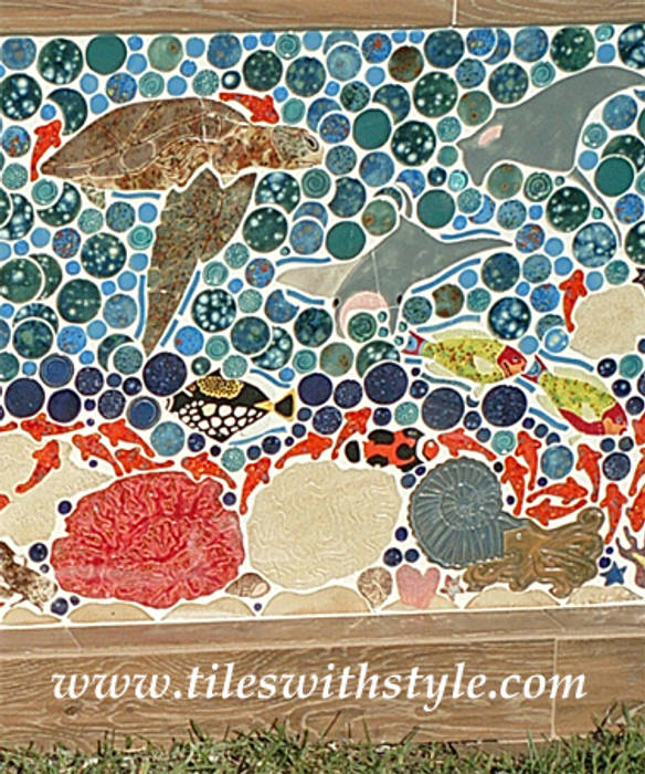 Great Barrier Reef, Tiles with Style Tiles with Style Hiên, sân thượng phong cách nhiệt đới gốm sứ