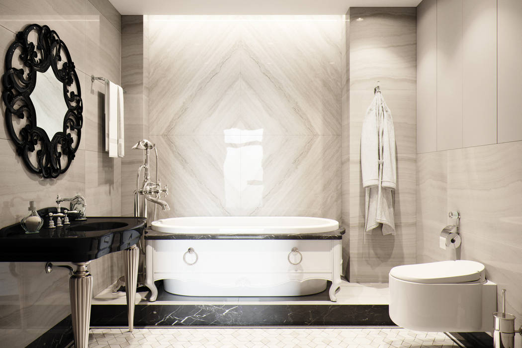 Квартира в ЖК Привилегия, Lumier3Design Lumier3Design Ванная комната в стиле модерн