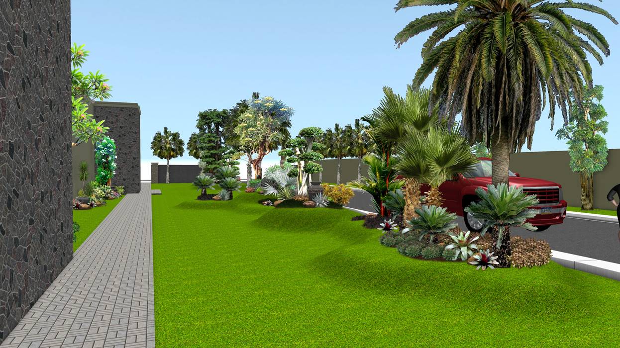 Taman Rumah Tinggal 7 Oleh Tukang Taman Surabaya Jasataman Co Id Minimalis Homify