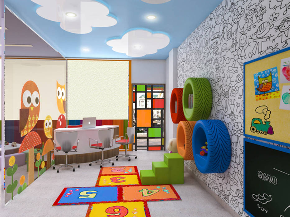 Colour Box Playschool Moderne Schulen Von Spaces Alive