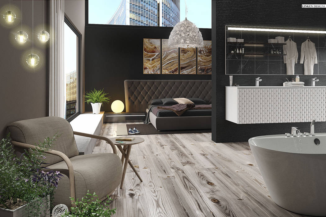 Luxury Hotel apartment , Linken Designs Linken Designs غرفة نوم خشب Wood effect