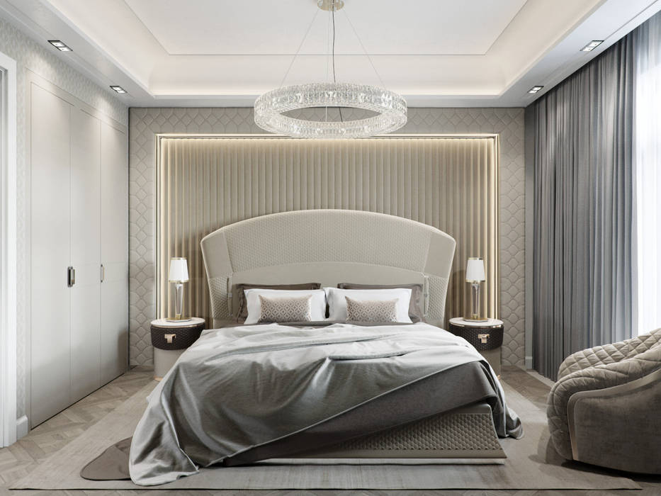 Квартира 59 метров в ЖК Привилегия, Lumier3Design Lumier3Design Kamar Tidur Modern