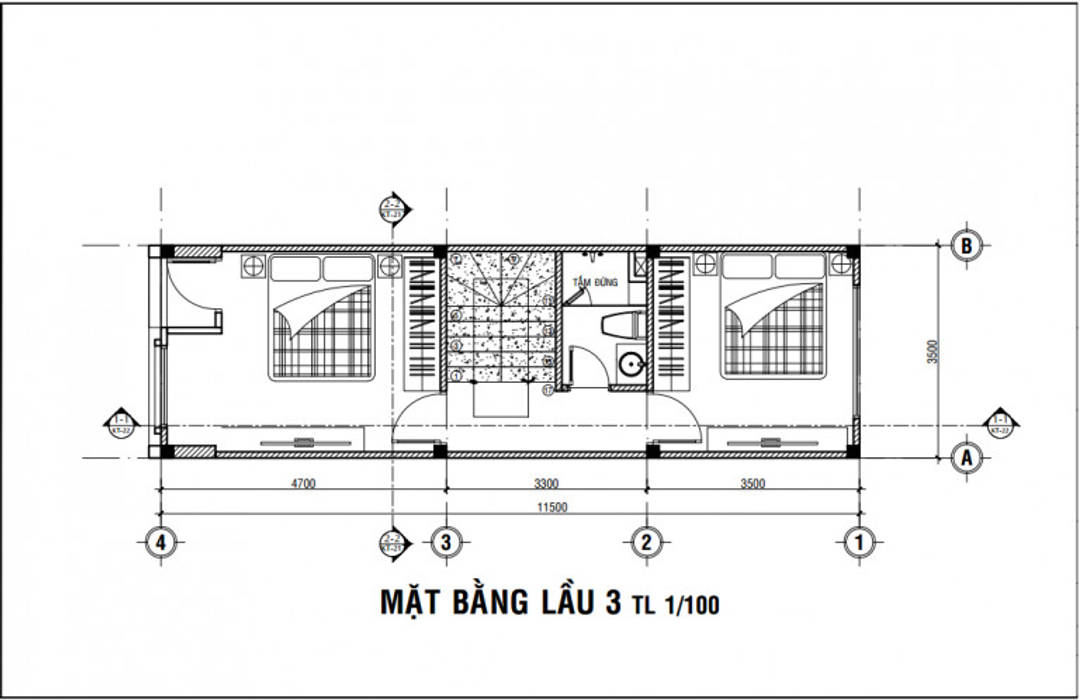 Mẫu Nhà 1 Trệt 3 Lầu Sân Thượng Trên Diện Tích 40m2 Giá 1,16 Tỷ, Công ty Thiết Kế Xây Dựng Song Phát Công ty Thiết Kế Xây Dựng Song Phát Nhà gia đình