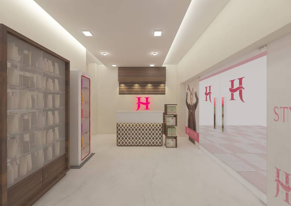 Luxury salon where you will feel unique and special. homify Commercial spaces Commercial Spaces