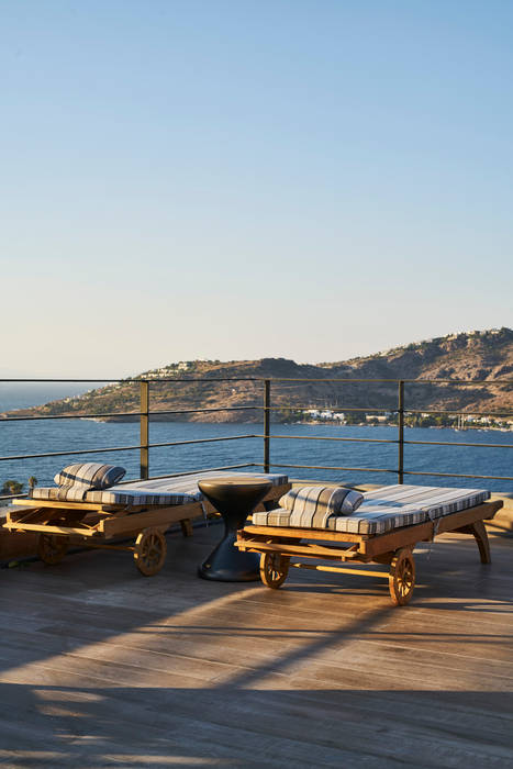 bodrumbodrum Esra Kazmirci Mimarlik Tetto a terrazza Ceramica rooftop terrace