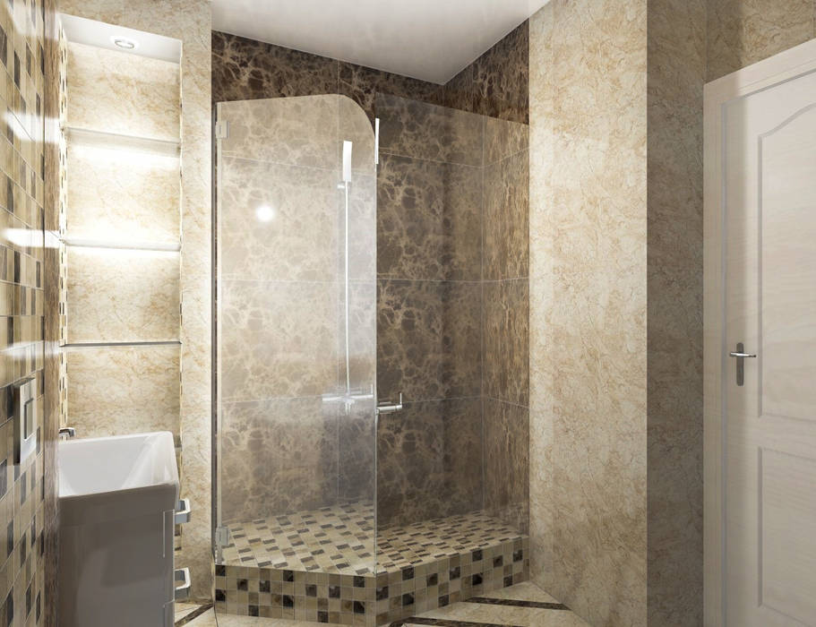 Санузел в Санкт-Петеребурге, ООО "GLOBAL INTERIOR" ООО 'GLOBAL INTERIOR' Modern Bathroom Stone