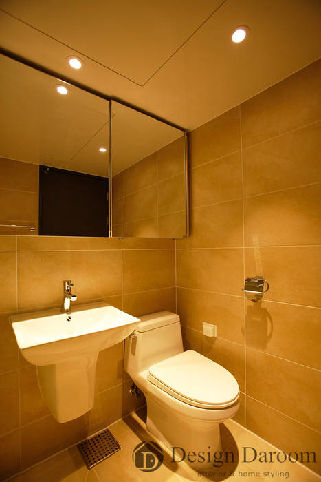 인창동 원일가대라곡 25py 거실 욕실 Design Daroom 디자인다룸 모던스타일 욕실