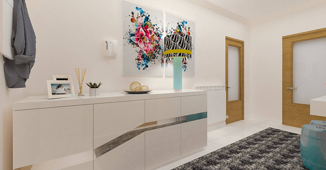 homify Corredores, halls e escadas modernos