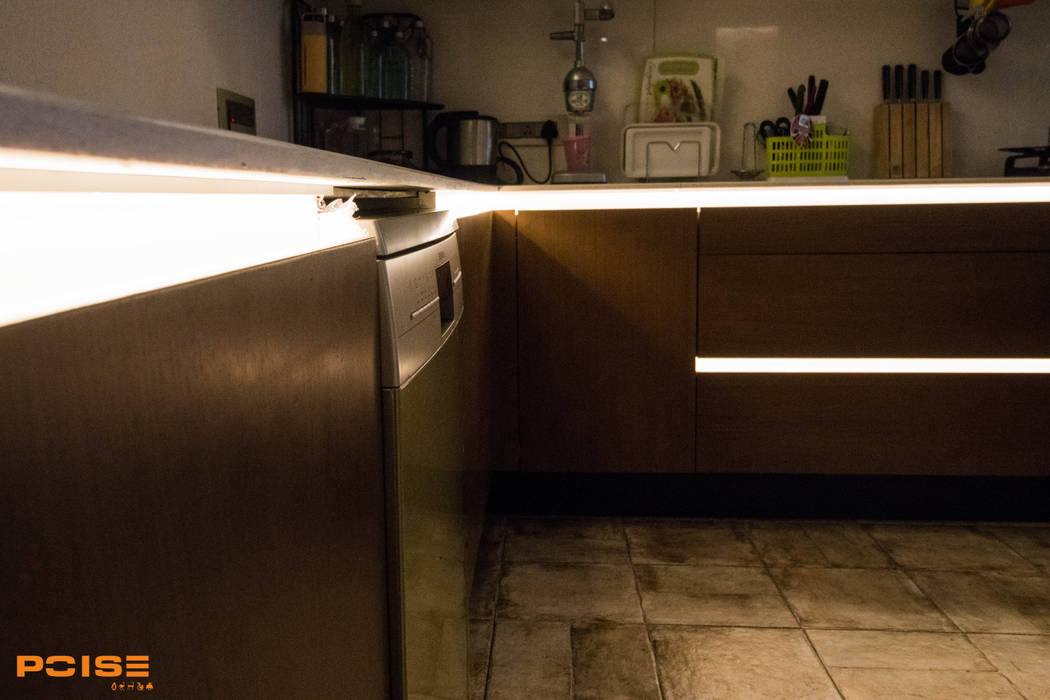 Poise Modular Kitchen, Poise Poise Dapur Modern Lighting