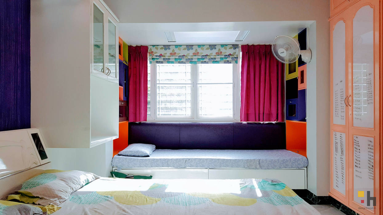 Urban Eclectic Home, designhood designhood Habitaciones para niñas Contrachapado
