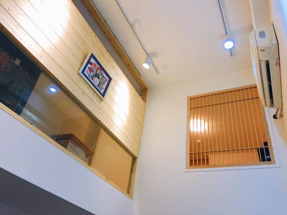 安全與設計並存 圓方空間設計 走廊 & 玄關 合板 走廊,安全,穿透性,日式,簡約風