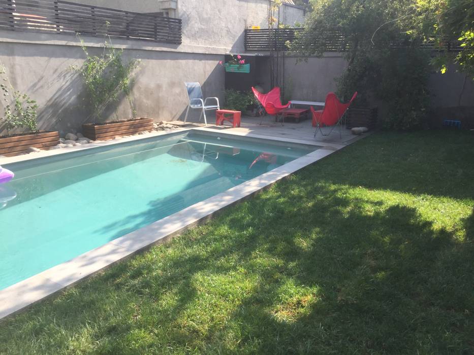 Quincho, Terraza y Piscina por ARQSOL, Arqsol Arqsol Garden Pool