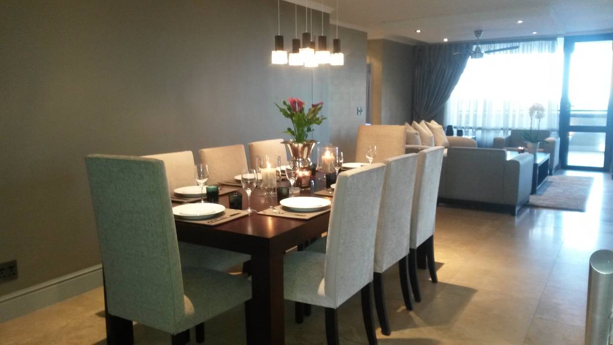 Sandton Style Penthouse Living, CKW Lifestyle Associates PTY Ltd CKW Lifestyle Associates PTY Ltd Modern dining room