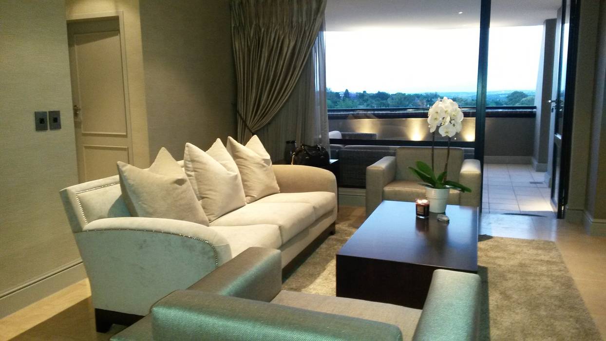 Sandton Style Penthouse Living, CKW Lifestyle Associates PTY Ltd CKW Lifestyle Associates PTY Ltd Вітальня