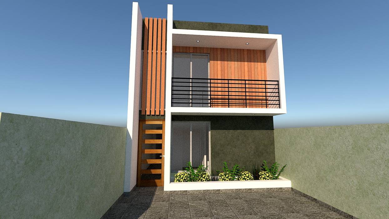 ​Proyecto de arquitectura de vivienda unifamiliar CASA PORTALES, ALICANTO - ARQUITECTURA, INGENIERÍA Y CONSTRUCCIÓN ALICANTO - ARQUITECTURA, INGENIERÍA Y CONSTRUCCIÓN Casas de estilo mediterráneo