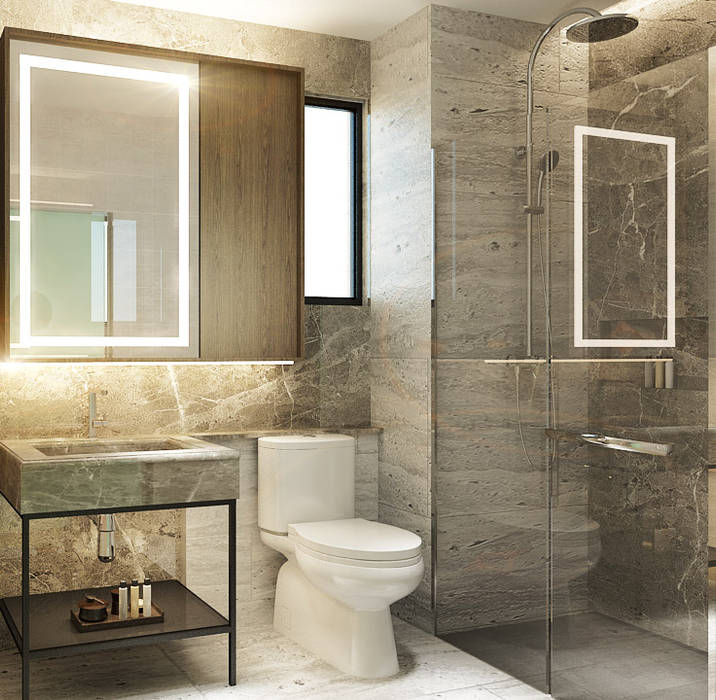 Masterbathroom Co+in Collaborative Lab Kamar Mandi Modern bedroom,masterbathroom,bathroom,luxury,contemporary