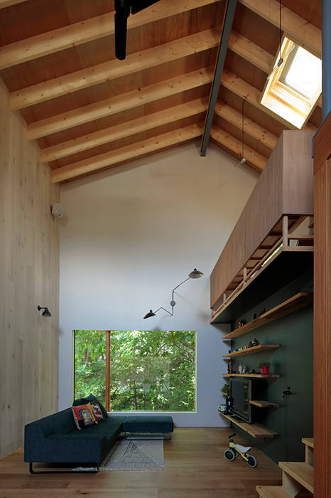 TabHouse, 稲山貴則 建築設計事務所 稲山貴則 建築設計事務所 Living room Wood Wood effect