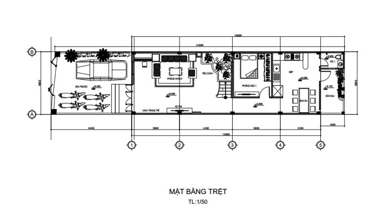 Kiến Trúc Độc Đáo Trong Thiết Kế Nhà Phố 3 Tầng 5x15m Ở Thủ Đức, Công ty Thiết Kế Xây Dựng Song Phát Công ty Thiết Kế Xây Dựng Song Phát Condominios