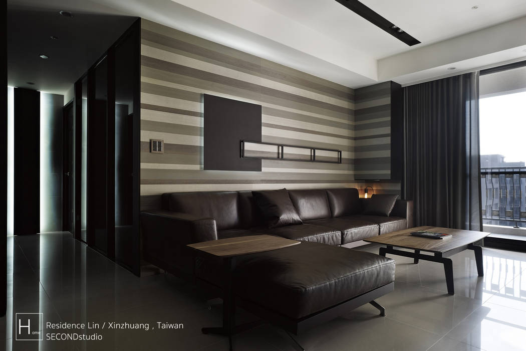 Living room / 客 廳 SECONDstudio 现代客厅設計點子、靈感 & 圖片 實木 Multicolored