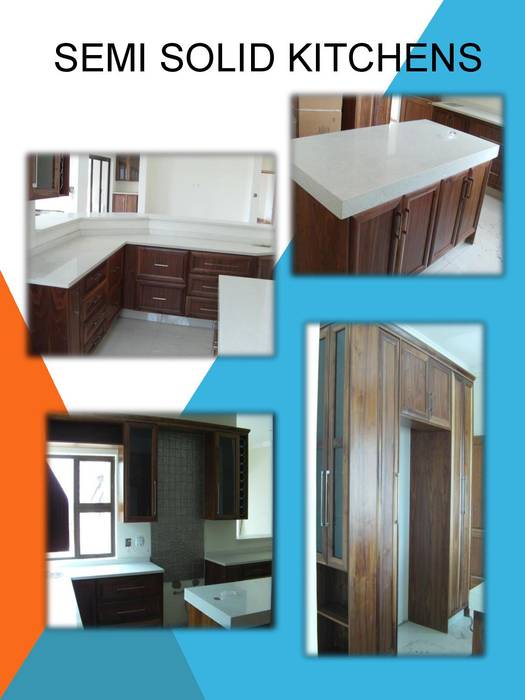 Semi solid kitchen SCD Group Kitchen units Solid Wood Multicolored
