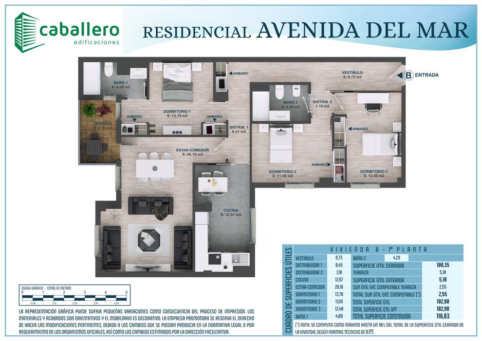 Planos Comerciales 3D _ Residencial Avd. del Mar en Ciudad Real., A3D INFOGRAFIA A3D INFOGRAFIA