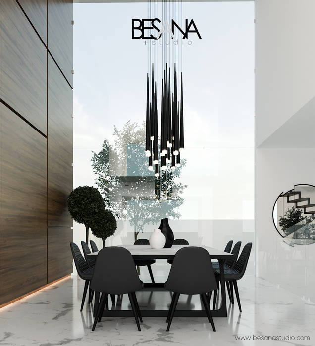 Casa Zona P, Besana Studio Besana Studio Minimalist dining room