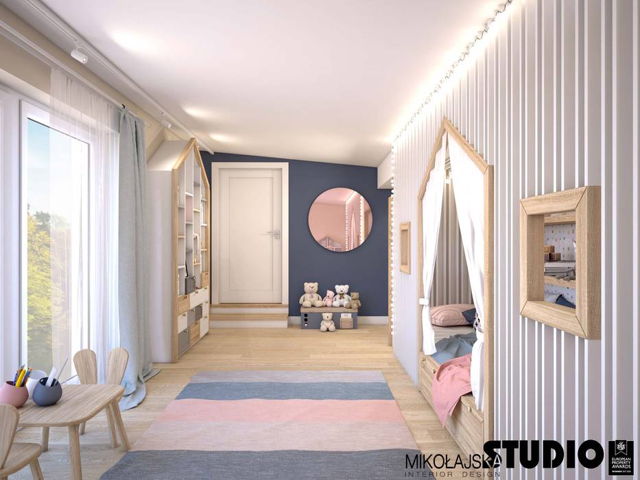 PENTHOUSE W ŚWINOUJŚCIU, MIKOŁAJSKAstudio MIKOŁAJSKAstudio Cuartos para niñas