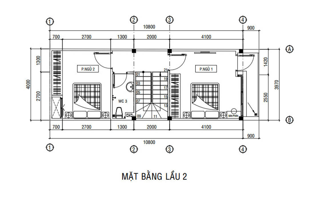 Mẫu Thiết Kế Nhà Phố 1 Trệt 2 Lầu Sân Thượng Với Mặt Tiền 4m, Công ty Thiết Kế Xây Dựng Song Phát Công ty Thiết Kế Xây Dựng Song Phát Cabañas