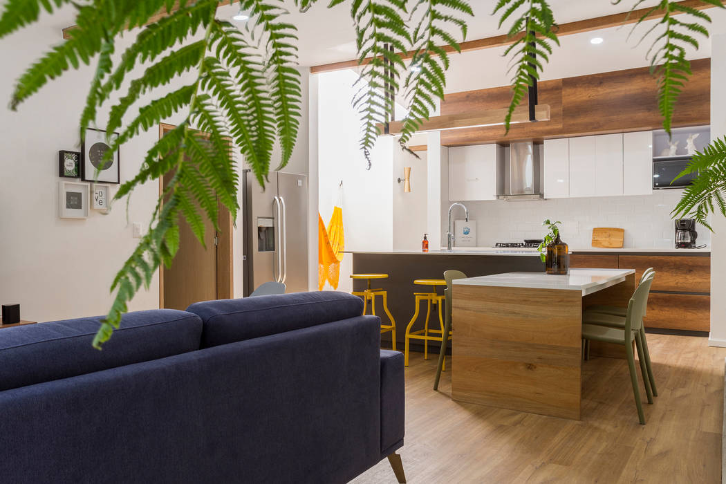 casa laureles, Adrede Arquitectura Adrede Arquitectura Modern dining room Wood Wood effect