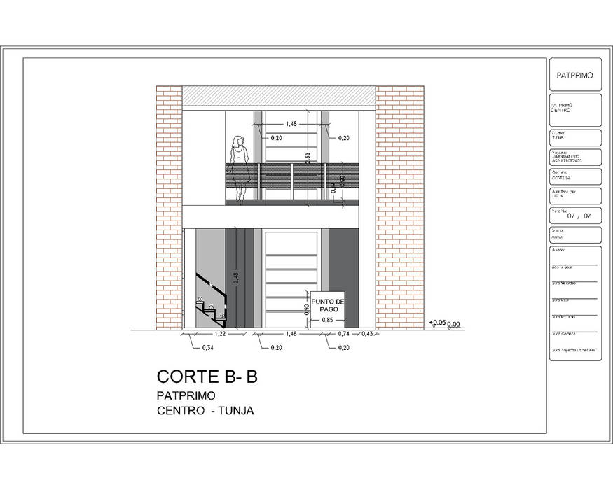 LEVANTAMIENTO ARQUITECTÓNICO - LOCAL PATPRIMO- SEDE TUNJA, Arquitectura SS Arquitectura SS Espacios comerciales Edificios de oficinas