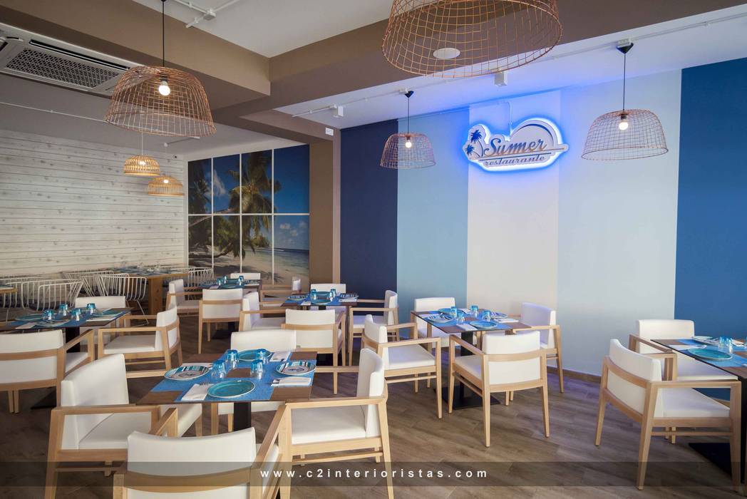 Restaurante Summer en Teatinos Málaga C2INTERIORISTAS Espacios comerciales Bares y Clubs