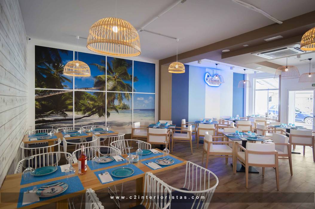 Restaurante Summer, C2INTERIORISTAS C2INTERIORISTAS Commercial spaces Bars & clubs