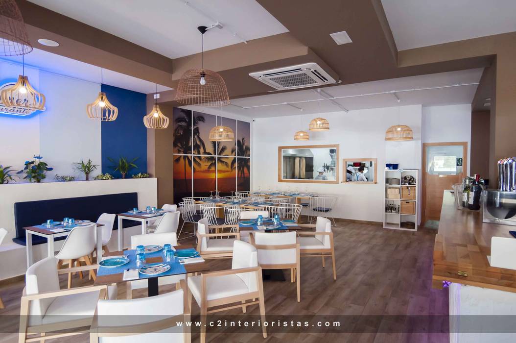 Restaurante Summer, C2INTERIORISTAS C2INTERIORISTAS Commercial spaces Bars & clubs