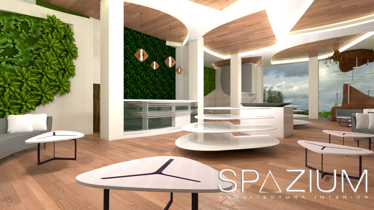 PROPUESTA SHOWROOM NATURA, SPAZIUM ARQUITECTURA INTERIOR SPAZIUM ARQUITECTURA INTERIOR Anexos de estilo moderno natura,retail,int