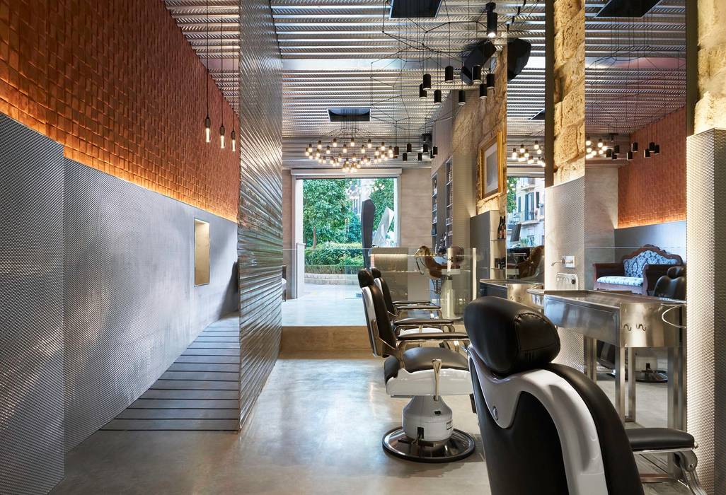 Barber’s Club, ‘’The Razor Blade Project‘’, Minimal Studio Minimal Studio พื้นที่เชิงพาณิชย์ Commercial Spaces