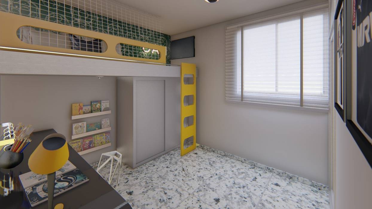 Apartamento Pequeno, Fark Fark ห้องนอนเด็ก แผ่น MDF