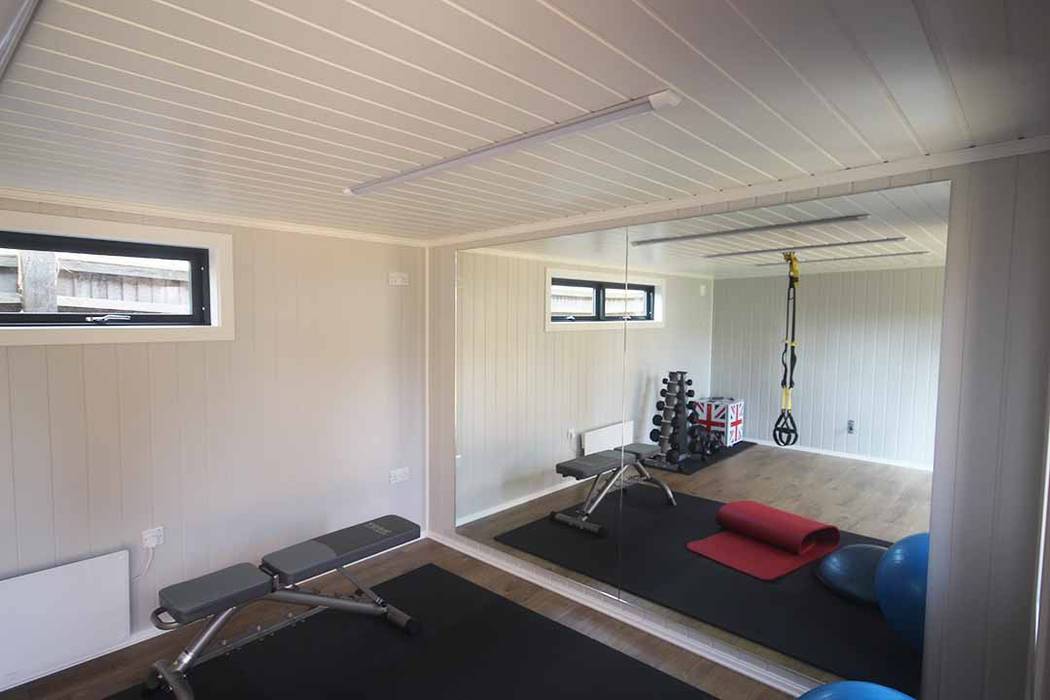 Nordic Room as a home gym Nordic Wood Ltd Scandinavian style gym