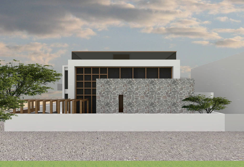 Proposed Bungalow at Barwaha Madhya Pradesh , Bodhivraksh Design Studio Bodhivraksh Design Studio Bungalows