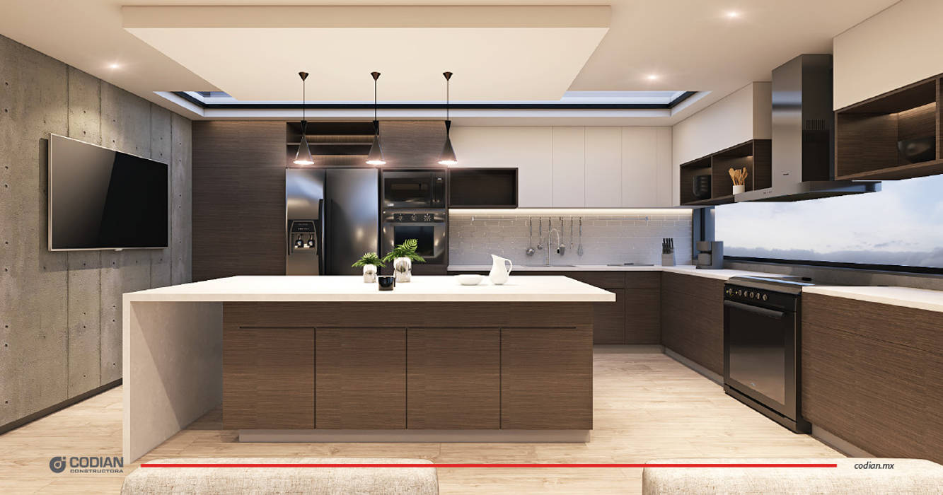 Proyecto AM-1, CODIAN CONSTRUCTORA CODIAN CONSTRUCTORA Minimalist kitchen