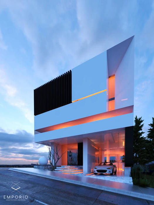 FRANCOS House - Alberto Machuca, EMPORIO Arquitectura e Ingenieria EMPORIO Arquitectura e Ingenieria فيلا أسمنت