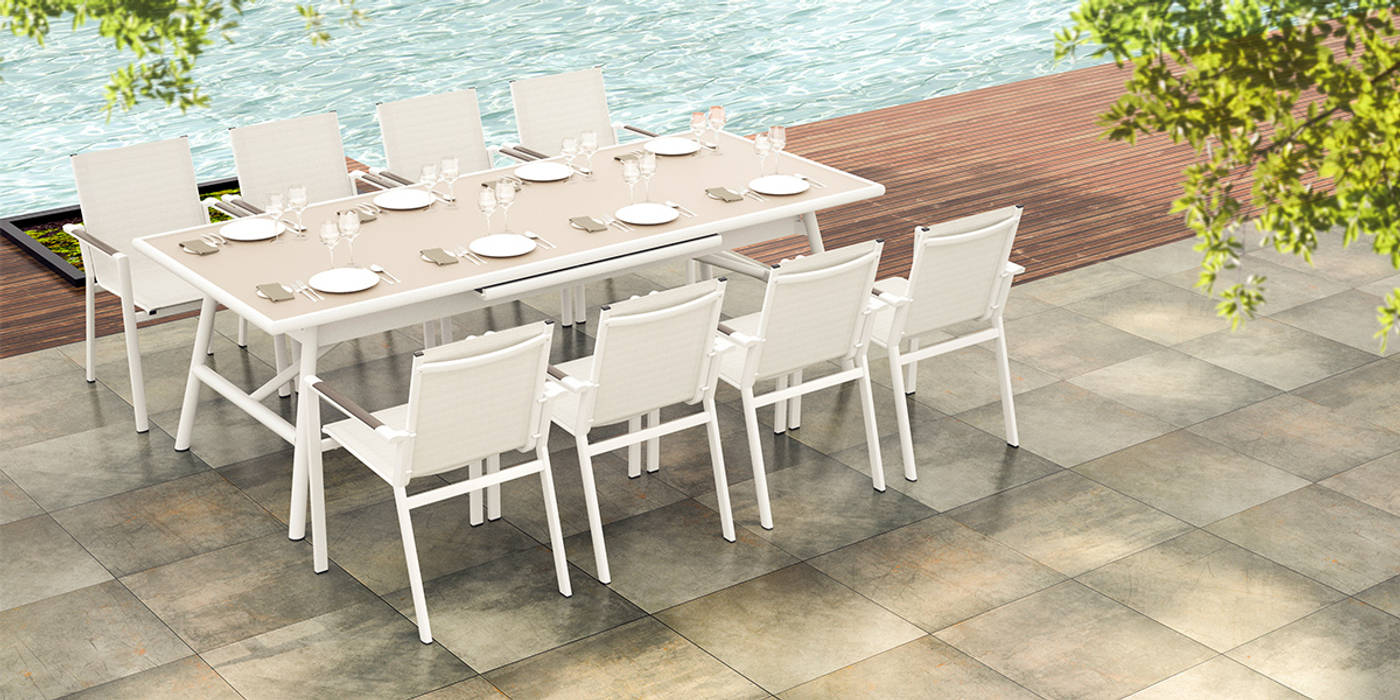 Outdoor Dining Furniture Set Triconville Malaysia Modern dining room Tables