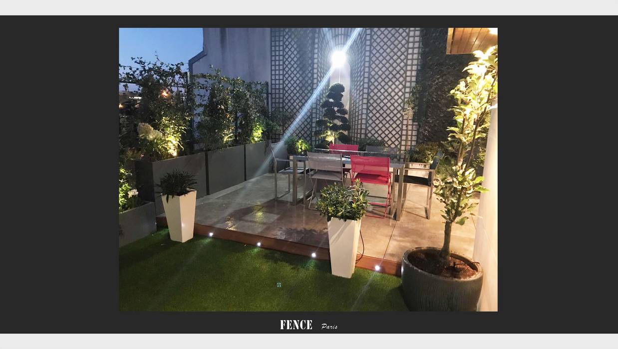 Jardinières – Résine, Fence Paris Fence Paris モダンデザインの テラス 家具