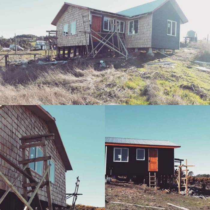 Diseño de vivienda sureña en Dalcahue, Chiloé, Ekeko Arquitectura Ekeko Arquitectura Окремий будинок