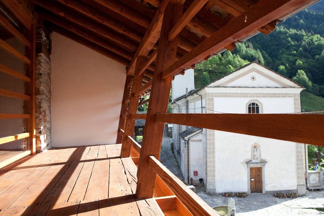 Casa Walser, auge architetti auge architetti Ahşap pencereler