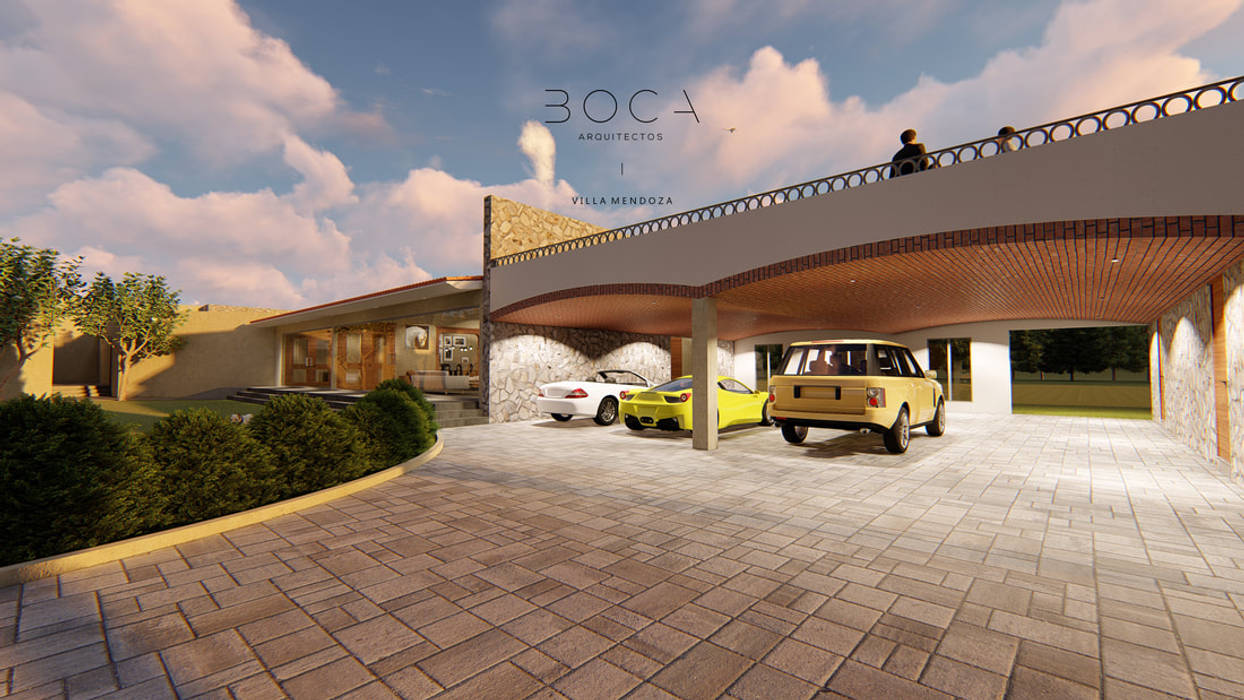 homify Double Garage Concrete