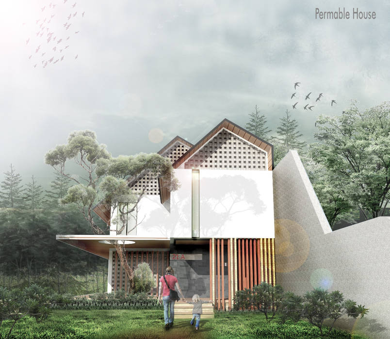 Permaeble House, Scande Architect Scande Architect Casas unifamiliares Concreto