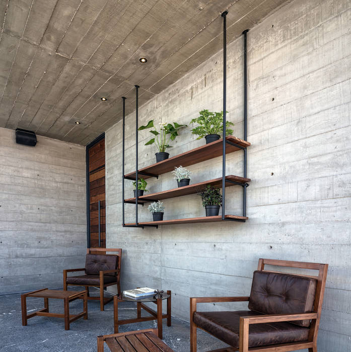 CASA CIMA, Garzamaya Arquitectos Garzamaya Arquitectos Modern balcony, veranda & terrace Concrete