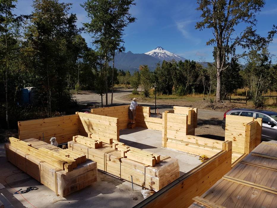 Casa en Pucón, Chile I Patagonia Log Homes, Patagonia Log Homes - Arquitectos - Neuquén Patagonia Log Homes - Arquitectos - Neuquén Wooden houses Wood Wood effect