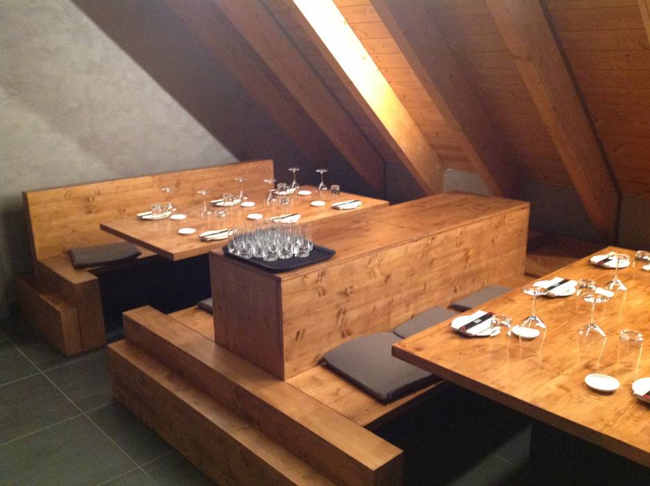 RISTORANTE ASIATICO, ASCARI WOOD & DESIGN ASCARI WOOD & DESIGN Powierzchnie handlowe Przestrzenie biurowe i magazynowe