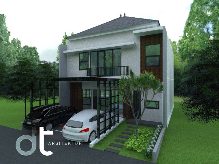 PROJECT CIBINONG KABUPATEN BOGOR, Rumah Desain Tropis Rumah Desain Tropis Rumah Modern